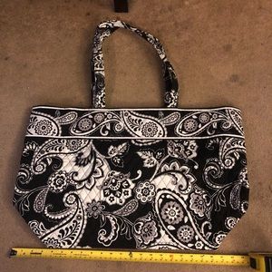 Vera Bradley xtra large tote NWOT black & white